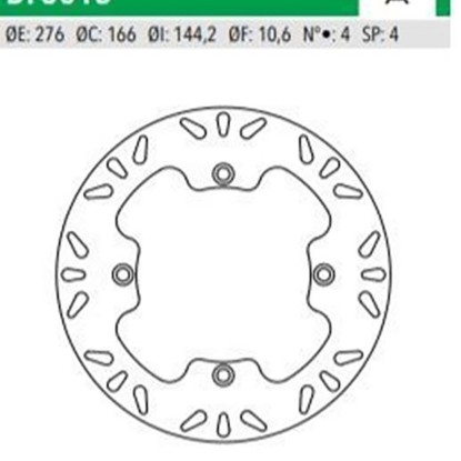 ΔΙΣΚΟΠΛΑΚΑ DF5016A XRV750 AFRICA ΕΜΠ 276-166-144 4ΤΡ NEWFREN