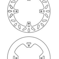 ΔΙΣΚΟΠΛΑΚΑ DF5054A CR125 250 CRF 450 ΟΠΙΣΘ 240-140-121 4ΤΡ NEWFREN