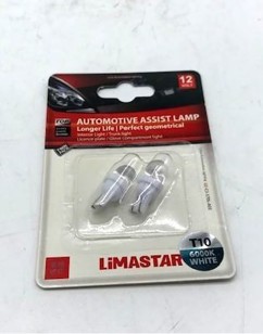 ΛΑΜΠΑ T10 W2,1x9,5d LED ΑΣΠΡΟ ΣΕΤ LIMASTAR