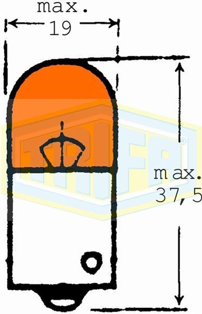 ΛΑΜΠΑ 12V 10W RY10W ΠΑΡΑΚΕΝΤΕΣ ΑΚΙΔΕΣ ΠΟΡΤΟΚΑΛΛΙ ΦΛΑΣ TRIFA ΓΕΡΜ