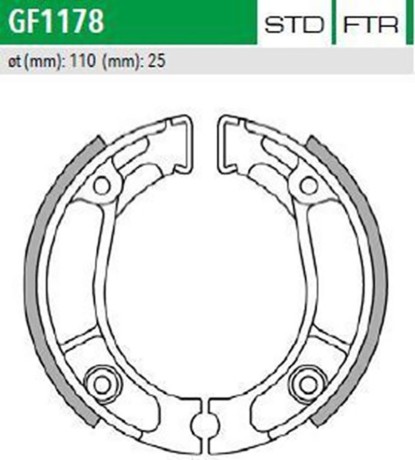 ΣΙΑΓΩΝΕΣ GF1178 Honda WAVE 110i XL185 XR200 350 NEWFREN