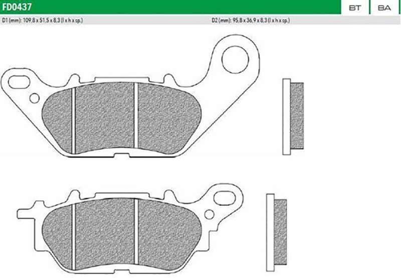 ΤΑΚΑΚΙΑ FD0437BT Yamaha CRYPTON-X 135, T110 NEWFREN F464