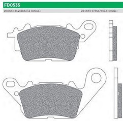 ΤΑΚΑΚΙΑ FD0535BE1 CRYPTON-S NMAX125 150 ΕΜΠ NEWFREN F694