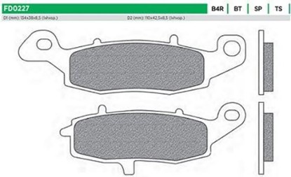 ΤΑΚΑΚΙΑ FD0227SP ΜΕΤΑΛ DL VSTROM 650 ΕΜΠ RH NEWFREN F231/259