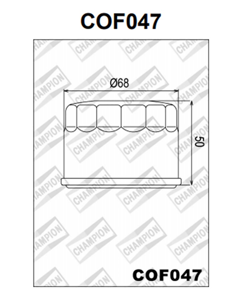 ΦΙΛΤΡΟ ΛΑΔΙΟΥ COF047 HF147 FAZER600 TMAX 500 XCITING500 CHAMPION