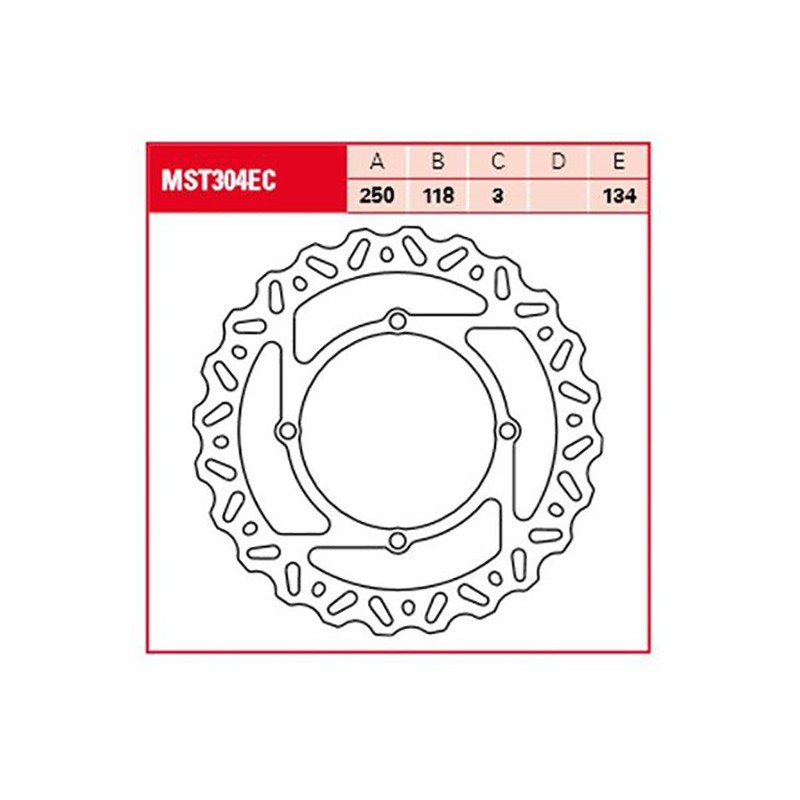 Δισκόπλακα MST304EC SUZUKI RM-Z 250 450 05- RMX 450 10- εμπρός TRW LUCAS