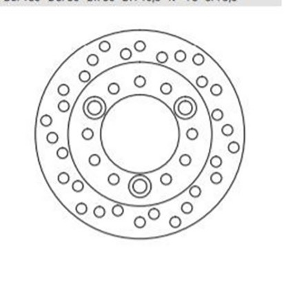 Δισκόπλακα DF4006A DIO50 εμπρός 160-80-60 3τρ NEWFREN