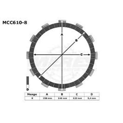 ΔΙΣΚΟΙ ΣΥΜΠΛΕΚΤΗ MCC610-8 ΣΕΤ TRW LUCAS