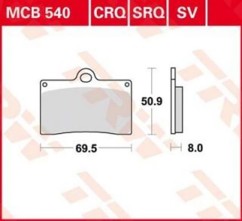 ΤΑΚΑΚΙΑ MCB540SRQ ΜΕΤΑΛ ΕΜΠΡ TRW LUCAS ΓΕΡΜΑΝ F95