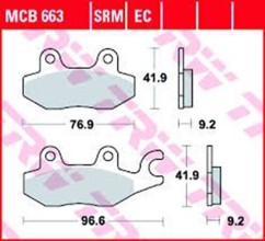 ΤΑΚΑΚΙΑ MCB663 Honda KAZE-R/SUPRA100 TRW LUCAS ΓΕΡΜΑΝΙΑΣ F197