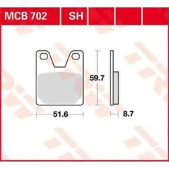 ΤΑΚΑΚΙΑ MCB702SH ΜΕΤΑΛ ΟΠΙ TRW LUCAS ΓΕΡΜΑΝΑ F267