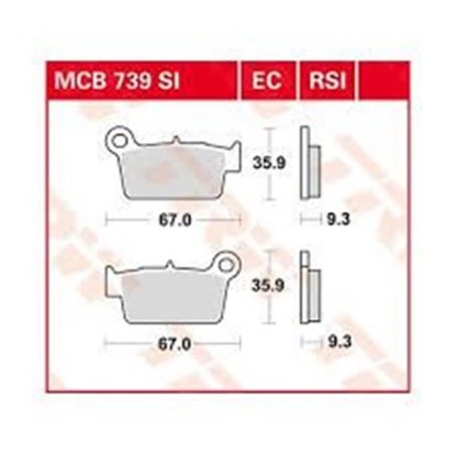 ΤΑΚΑΚΙΑ MCB739SI TRW LUCAS ΓΕΡΜΑΝΙΑΣ F367