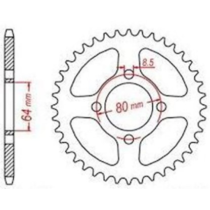 ΓΡΑΝΑΖΙ ΠΙΣΩ 834 39Δ Yamaha V50 PBR 834