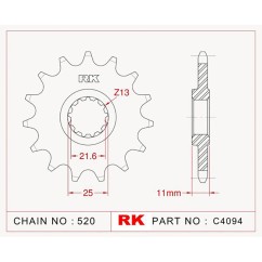 ΓΡΑΝΑΖΙ ΕΜΠΡ C4094 16Δ 1581 RK RACING