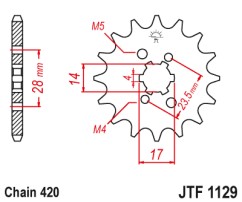 ΓΡΑΝΑΖΙ ΕΜΠΡΟΣΘΙΟ JTF1129.12 JT