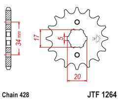 ΓΡΑΝΑΖΙ ΕΜΠΡΟΣΘΙΟ JTF1264.14 JT