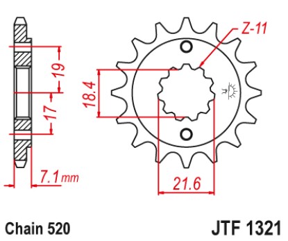 ΓΡΑΝΑΖΙ ΕΜΠΡΟΣ JTF1321.14 JT