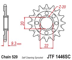 ΓΡΑΝΑΖΙ ΕΜΠΡΟΣΘΙΟ JTF1446.13SC - SELF CLEANING JT