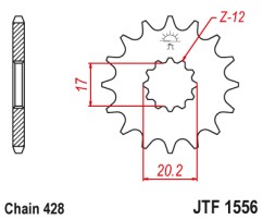 ΓΡΑΝΑΖΙ ΕΜΠΡΟΣΘΙΟ JTF1556.13 JT