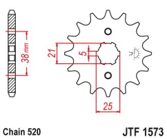 ΓΡΑΝΑΖΙ ΕΜΠΡΟΣΘΙΟ JTF1573.13 JT