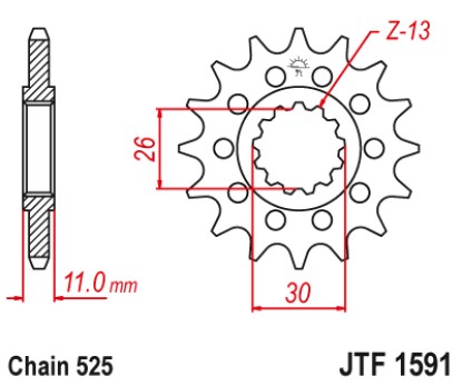 ΓΡΑΝΑΖΙ ΕΜΠΡΟΣΘΙΟ JTF1591.16RB - ΜΕ ΛΑΣΤΙΧΟ JT