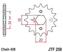 ΓΡΑΝΑΖΙ ΕΜΠΡΟΣΘΙΟ JTF259.12 JT