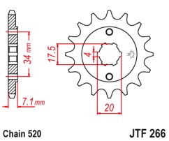 ΓΡΑΝΑΖΙ ΕΜΠΡΟΣΘΙΟ JTF266.14 JT