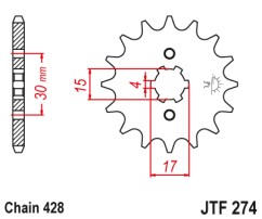 ΓΡΑΝΑΖΙ ΕΜΠΡΟΣΘΙΟ JTF274.13 JT