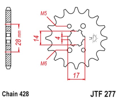 ΓΡΑΝΑΖΙ ΕΜΠΡΟΣΘΙΟ JTF277.13 JT