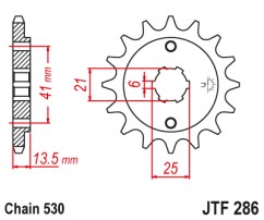 ΓΡΑΝΑΖΙ ΕΜΠΡΟΣΘΙΟ JTF286.15 JT