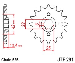 ΓΡΑΝΑΖΙ ΕΜΠΡΟΣΘΙΟ JTF291.16 JT