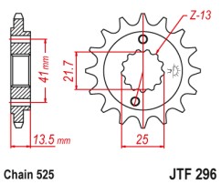 ΓΡΑΝΑΖΙ ΕΜΠΡΟΣΘΙΟ JTF296.16 JT