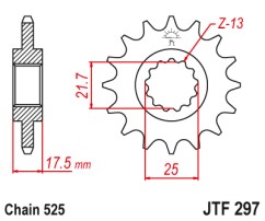 ΓΡΑΝΑΖΙ ΕΜΠΡΟΣΘΙΟ JTF297.14 JT