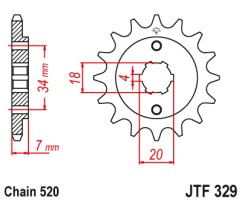 ΓΡΑΝΑΖΙ ΕΜΠΡΟΣΘΙΟ JTF329.14 JT