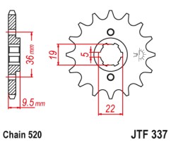 ΓΡΑΝΑΖΙ ΕΜΠΡΟΣΘΙΟ JTF337.13 JT