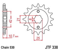 ΓΡΑΝΑΖΙ ΕΜΠΡΟΣΘΙΟ JTF338.16 JT