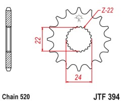 ΓΡΑΝΑΖΙ ΕΜΠΡΟΣΘΙΟ JTF394.13 JT