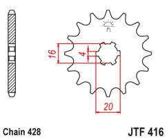 ΓΡΑΝΑΖΙ ΕΜΠΡΟΣΘΙΟ JTF416.13 JT