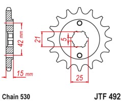 ΓΡΑΝΑΖΙ ΕΜΠΡΟΣΘΙΟ JTF492.15 JT