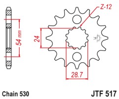 ΓΡΑΝΑΖΙ ΕΜΠΡΟΣΘΙΟ JTF517.17 JT