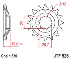 ΓΡΑΝΑΖΙ ΕΜΠΡΟΣΘΙΟ JTF526.15 JT