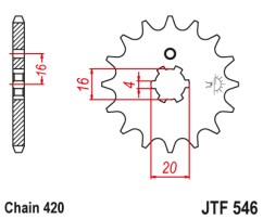 ΓΡΑΝΑΖΙ ΕΜΠΡΟΣΘΙΟ JTF546.13 JT