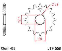 ΓΡΑΝΑΖΙ ΕΜΠΡΟΣΘΙΟ JTF558.13 JT