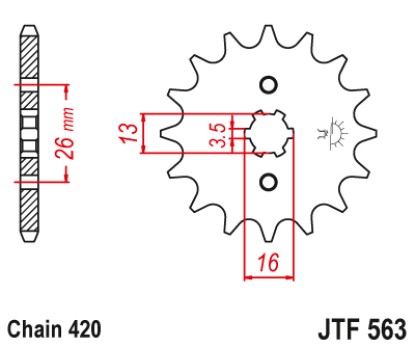 ΓΡΑΝΑΖΙ ΕΜΠΡΟΣΘΙΟ JTF563.11 JT