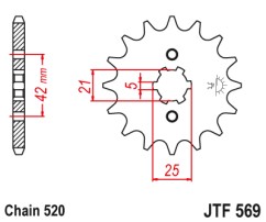 ΓΡΑΝΑΖΙ ΕΜΠΡΟΣΘΙΟ JTF569.12 JT