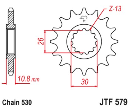 ΓΡΑΝΑΖΙ ΕΜΠΡΟΣΘΙΟ JTF579.16RB - ΜΕ ΛΑΣΤΙΧΟ JT