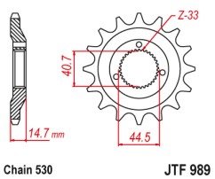 ΓΡΑΝΑΖΙ ΕΜΠΡΟΣΘΙΟ JTF989.21 JT