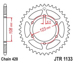 Γρανάζι πίσω JTR1133.53 JT