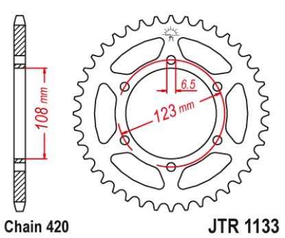 Γρανάζι πίσω JTR1133.53ZBK JT