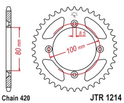 Γρανάζι πίσω JTR1214.46 JT